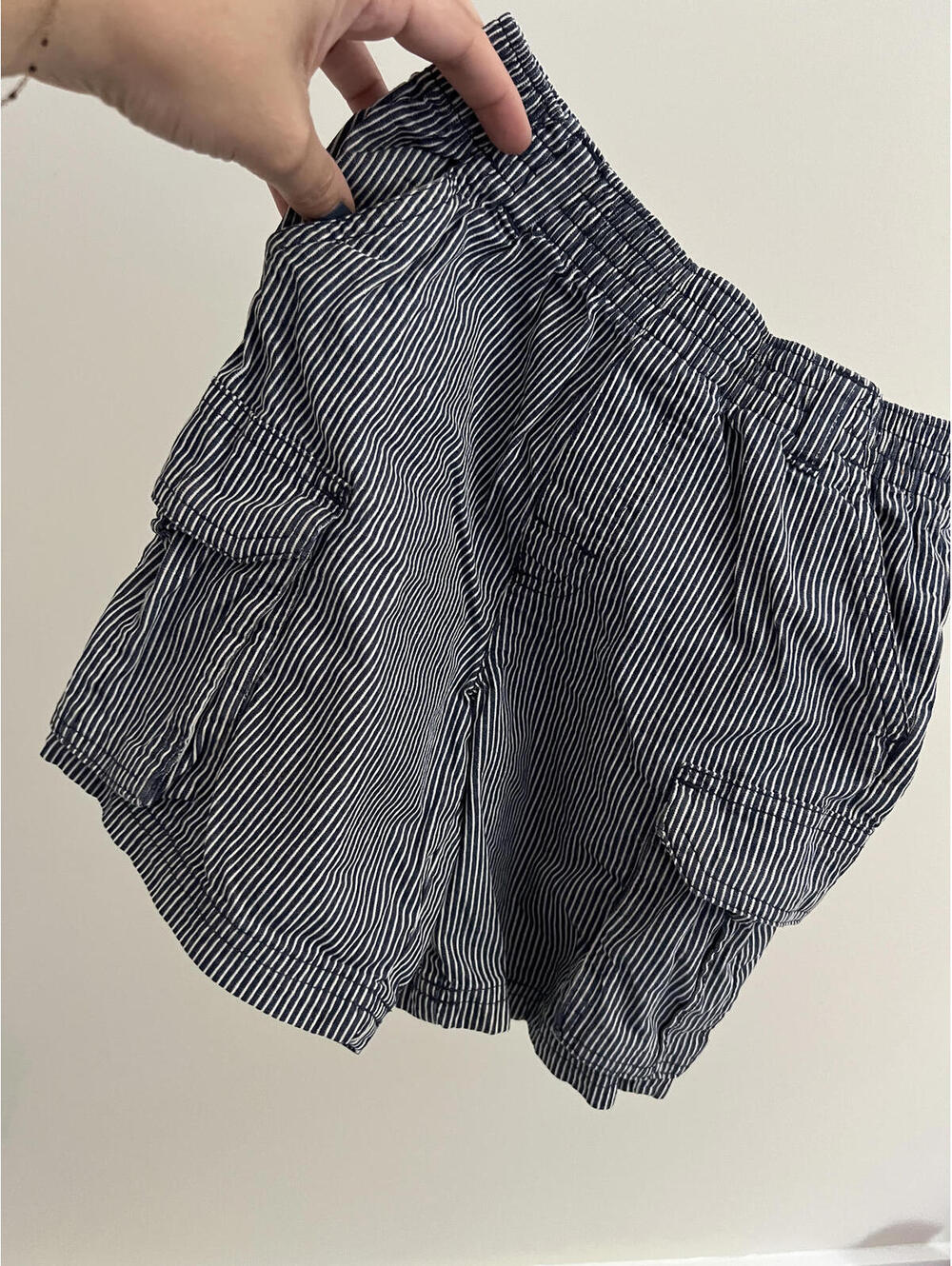 Vintage Garanimals Boys Conductor Stripe Cargo Shorts